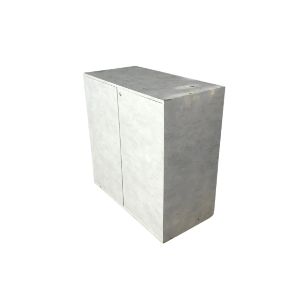 Beton Gri Kapaklı Desk 100x100x50 - Görsel 6