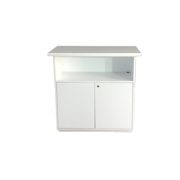 Beyaz Ahşap Uzun Tablalı Kapaklı Desk 97x100x50 - Görsel 4