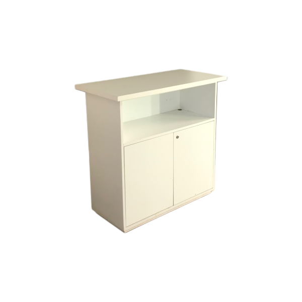 Beyaz Ahşap Uzun Tablalı Kapaklı Desk 97x100x50 - Görsel 5