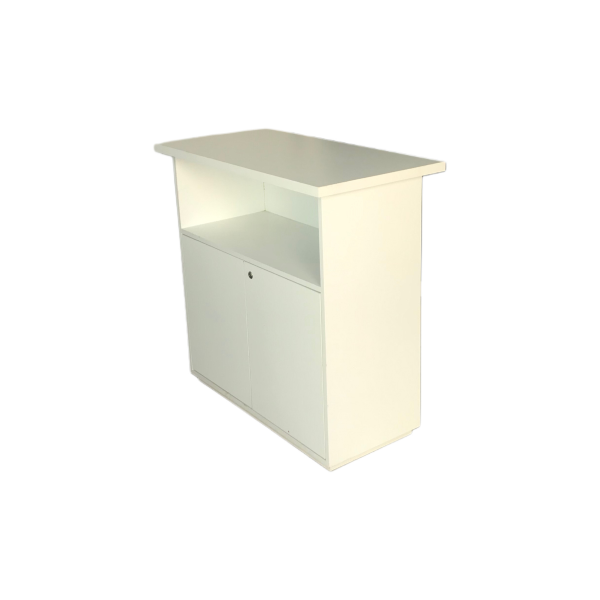 Beyaz Ahşap Uzun Tablalı Kapaklı Desk 97x100x50 - Görsel 6